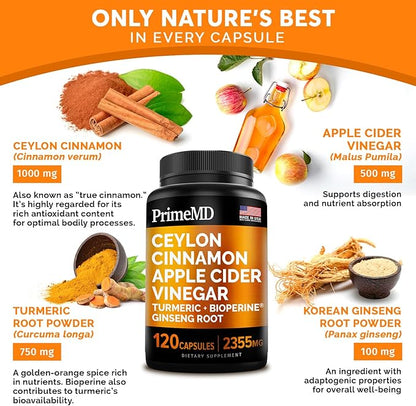 5-in-1 Ceylon Cinnamon Capsules 2355mg
