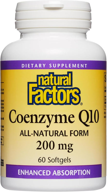 Natural Factors, Coenzyme Q10 200 mg, Q10 Supplement