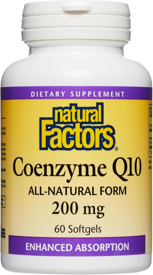 Natural Factors, Coenzyme Q10 200 mg, Q10 Supplement