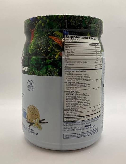 PlantFusion Complete Lean Plant Based Protein Powder 1 lb