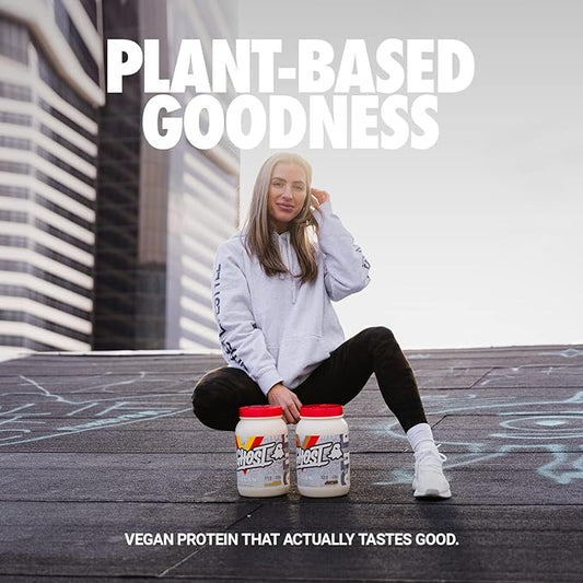 GHOST Vegan Protein Powder, Pancake Batter 2lb, 20g 20g of
