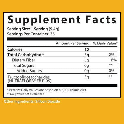 GOBIOTIX Fiber Supplement 1 Scoop 35 Servings (3 Pack)