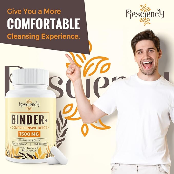 6-in-1 Detox Binder Supplement 1500 MG 180 Vegetarian