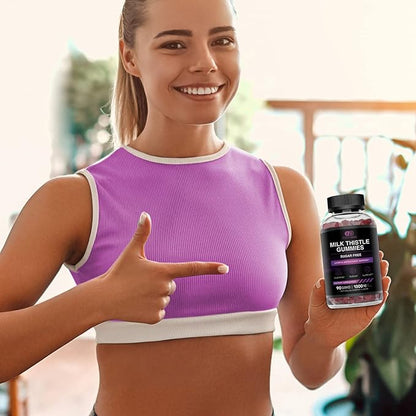 Milk Thistle Gummies 1000mg Extract, (90ct)