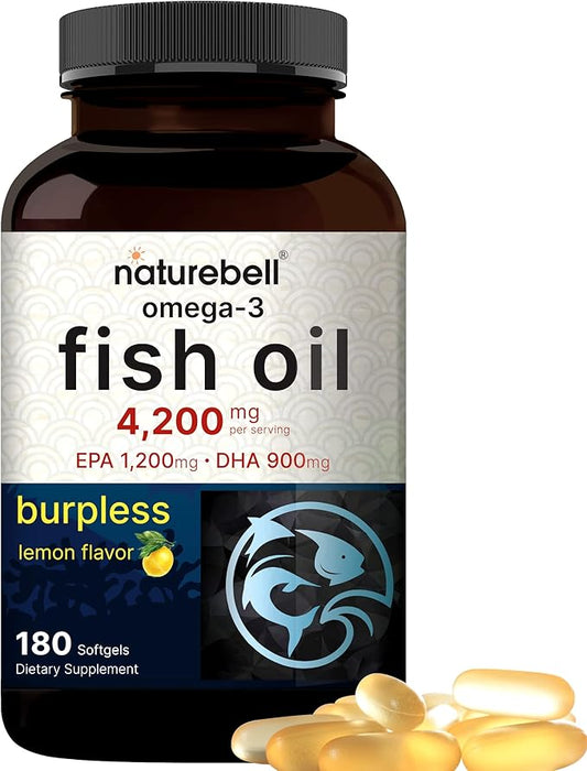 Omega 3 Fish Oil 4,200mg, 180 1,200mg & 900mg |