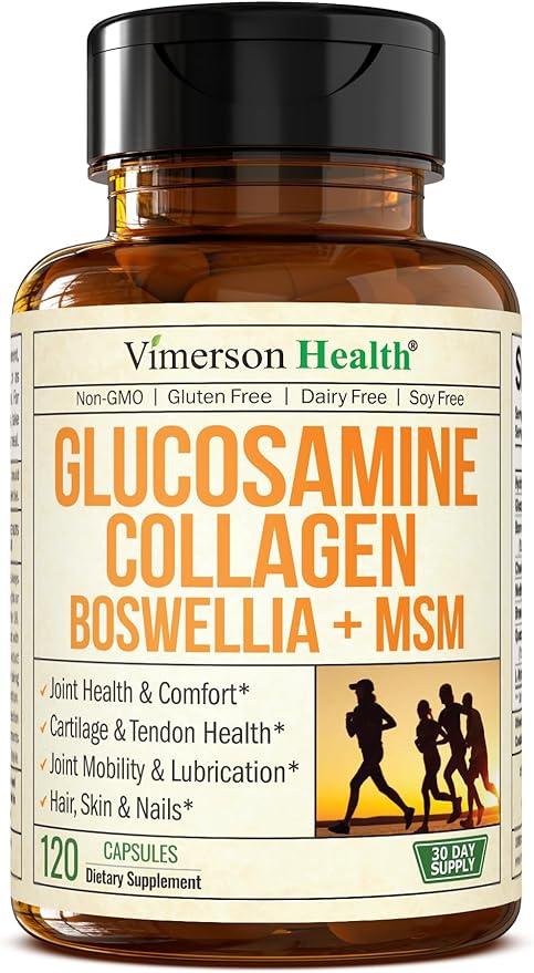 Glucosamine Chondroitin MSM with Collagen Powder. 120 caps