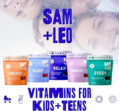 Energy Gummies - with Biotin, Vitamin B3, Vitamin B6 and Vitamin B12 for Kids & Teens - All Natural & Vegan Energy & Focus Supplement for Kids & Teens - Strawberry Flavor - 60/ct