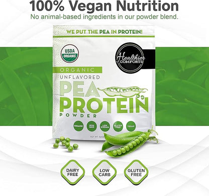 Pea Vegan Protein Powder w/Low Sodium 100% Plant 32oz