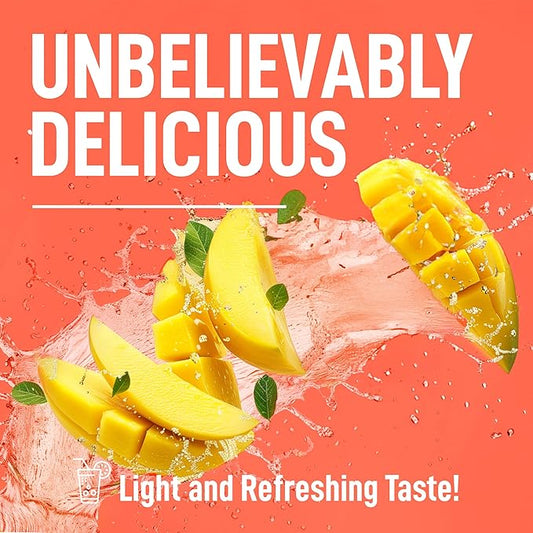 Keppi Keto Hydration Electrolytes - Mango - Electrolyte Powder no Sugar - Sips Like Sunshine - Keto Electrolytes Powder - Electrolytes Powder Sugar Free - Electrolytes Powder