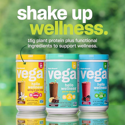 Vega Hello Wellness You’ve Got Guts 5g Prebiotic 0g Added 14.3 oz