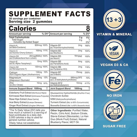 Multivitamin for Women 50+ & Men, D3 K2 K2 &