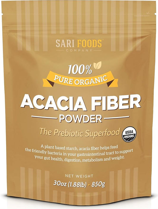 Organic Acacia Fiber Powder (30 Ounce):