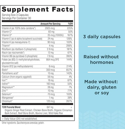 Ancient Nutrition Prenatal Vitamins, Multivitamin B12, Magnesium 90 Ct