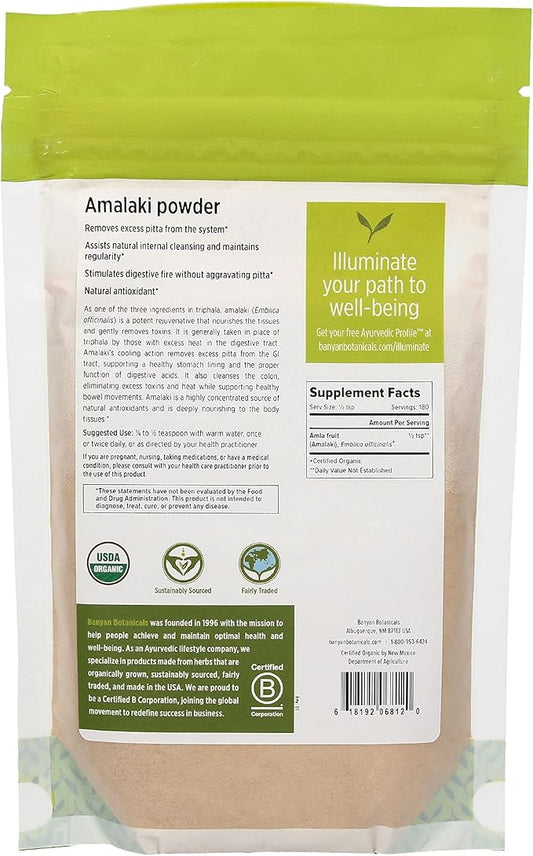 Banyan Botanicals Amalaki Powder – Organic 1/2lb. –