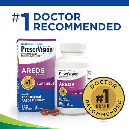 PreserVision Eye Vitamin & Mineral Supplement, 120 Count 1) Packaging