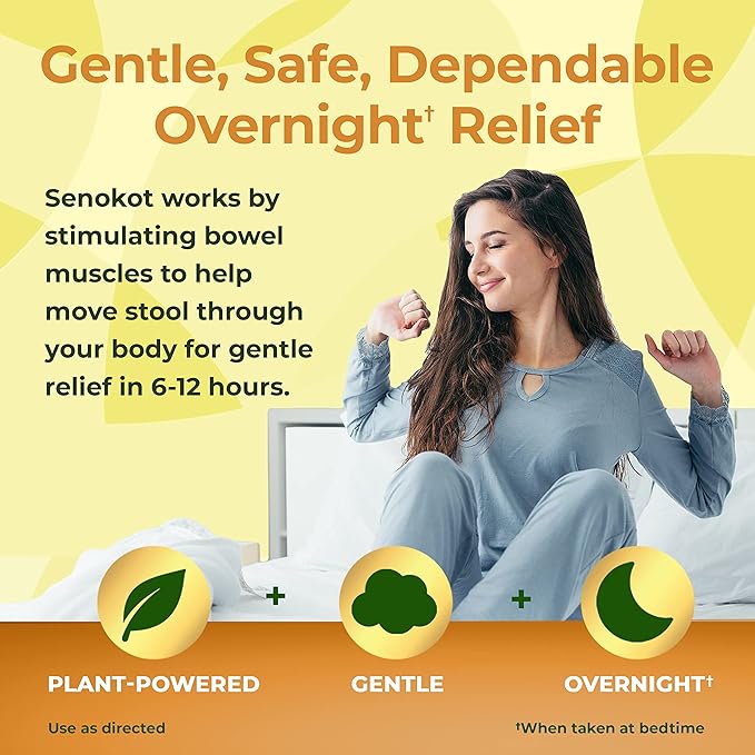 Senokot Extra Strength, 12 Tablets, Natural
