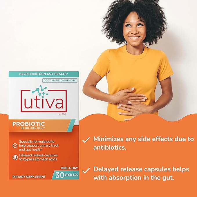Szio+ Utiva Probiotic – Urinary Tract 12 Billion 30 Delayed