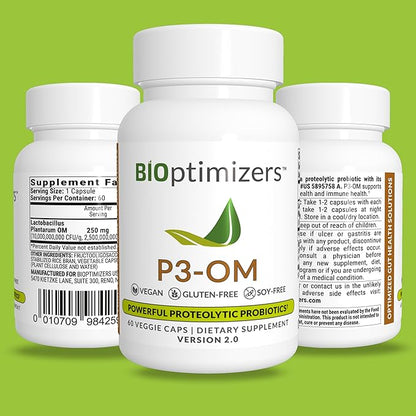 BiOptimizers P3-OM Proteolytic Prebiotics & Probiotics (60 Vegan