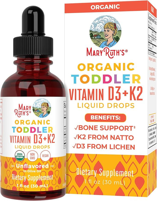 MaryRuth Organics Vitamin D3, Vitamin K2, D3 K2 K2 Drops, K2 D3 D3 Vitamin 1 Fl