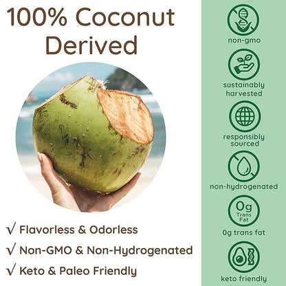 Simply as-is | Organic MCT Oil C8 & C10 | Unflavored | 100% from Non-GMO Coconuts | Perfect for Morning Coffee | Quick Clean Energy | 16 fl oz