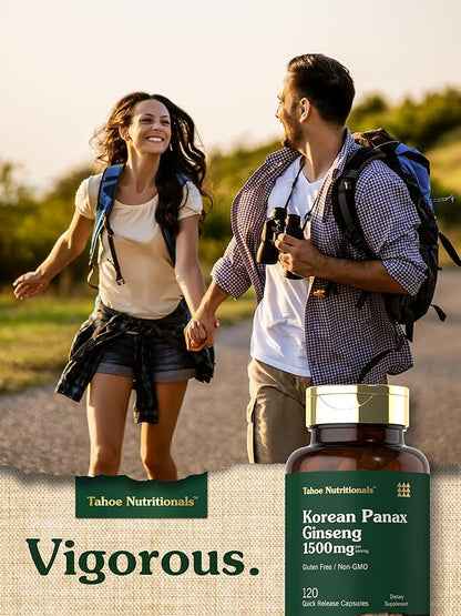 Carlyle Korean Panax Ginseng 1500mg | 120 Capsules