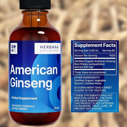 Yin American Ginseng Root 2 fl 45-Day Supply