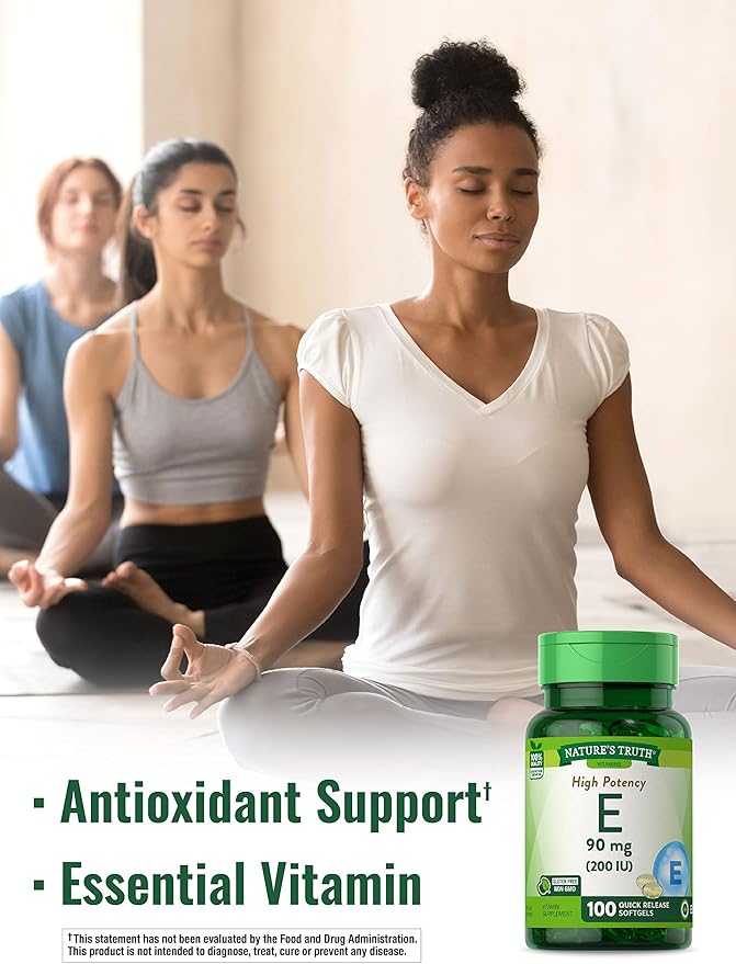 Nature's Truth Vitamin E Softgels 200 IU 100 Softgels