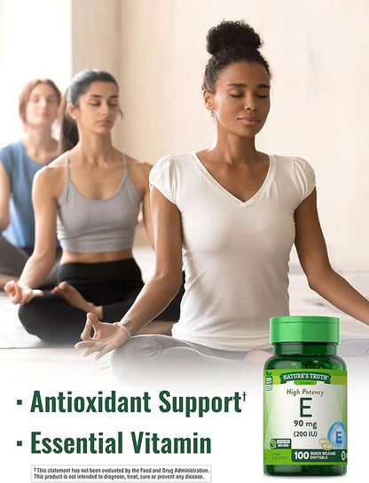 Nature's Truth Vitamin E Softgels 200 IU 100 Softgels