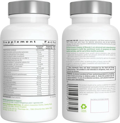 Methylated Prenatal Multivitamin, Folate for MTHFR, 60 Tablets,