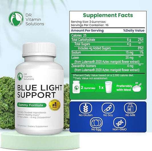 Dr Vitamin Blue Light Support, Lutein 2 Gummies, 30 Count