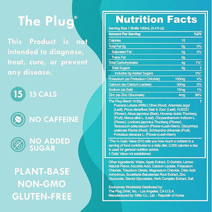 The Plug Liver Cleanse Detox & Repair Drink Electrolytes Organic Herbal Liquid Detoxify Body Plants Supplement Support Weight Loss Natural Health Hydrate Sports Energy Immunity Shots Minerals Vitamins