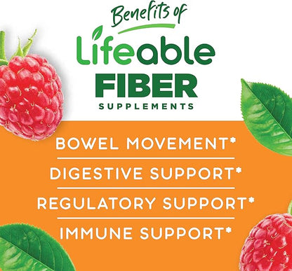 Lifeable Prebiotic Fiber Supplement Gummies 5g 90 Gummies 45 Doses
