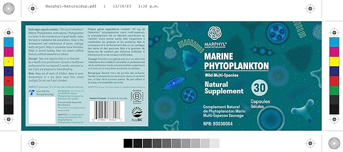 MARPHYL Marine Phytoplankton Wild Multi Species 150 mg 30 vegan