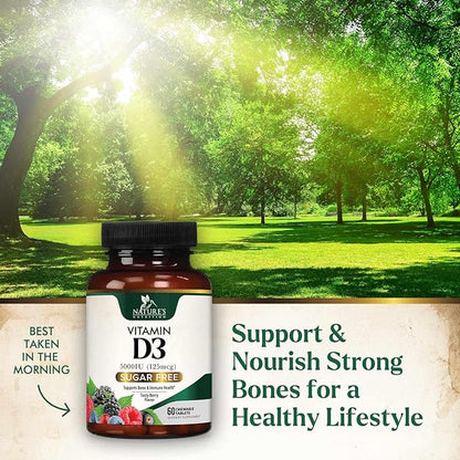 Vitamin D3 5000 IU (125 mcg) 60 Chewable