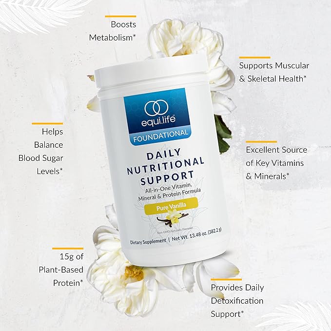 Equilife - Daily Nutritional Support, Organic Vanilla,14 Servings