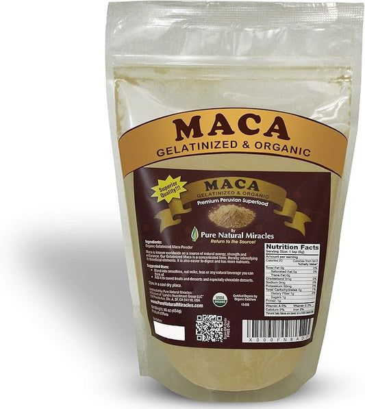 Maca Powder - Peruvian Maca Root 16 oz