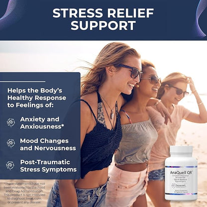 Tesseract Medical Research AnaQuell QR, Stress 45 V-Caps,