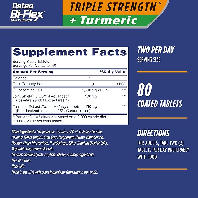 Osteo Bi-Flex Triple Strength Glucosamine 80 Count 2)