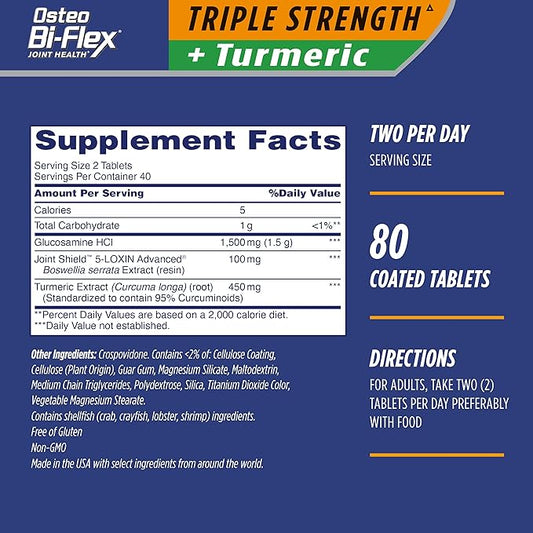 Osteo Bi-Flex Triple Strength Glucosamine 80 Count 2)