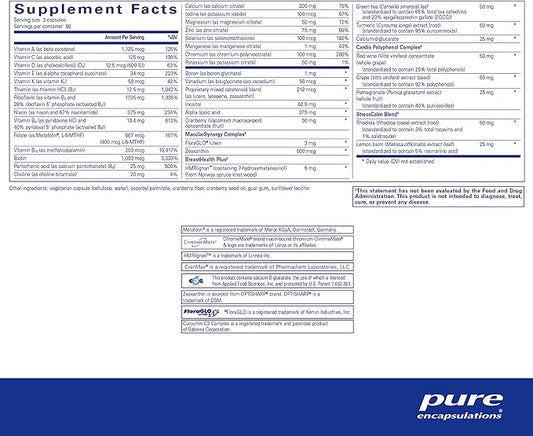 Pure Encapsulations Women's Nutrients 40 to 180 Capsules