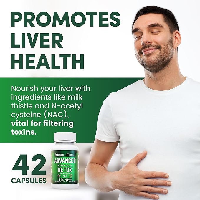 Advanced Detox Cleanse, Natural Detox & 42 Capsules