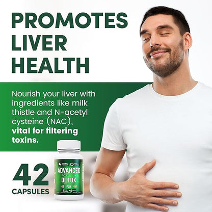 Advanced Detox Cleanse, Natural Detox & 42 Capsules