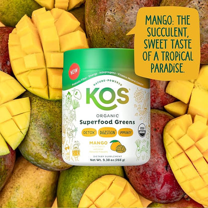 KOS Organic Superfood Greens Powder 28 Servings