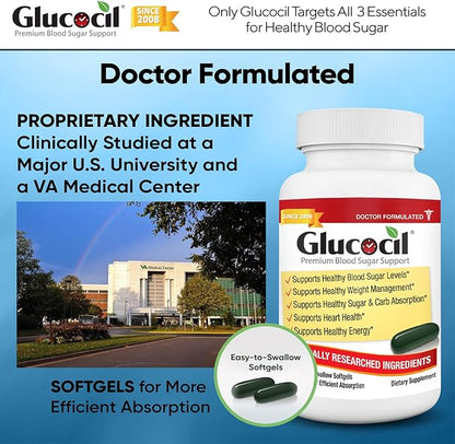 Glucocil – Premium Blood Sugar Support 2 Million 3 Essentials 2008, with