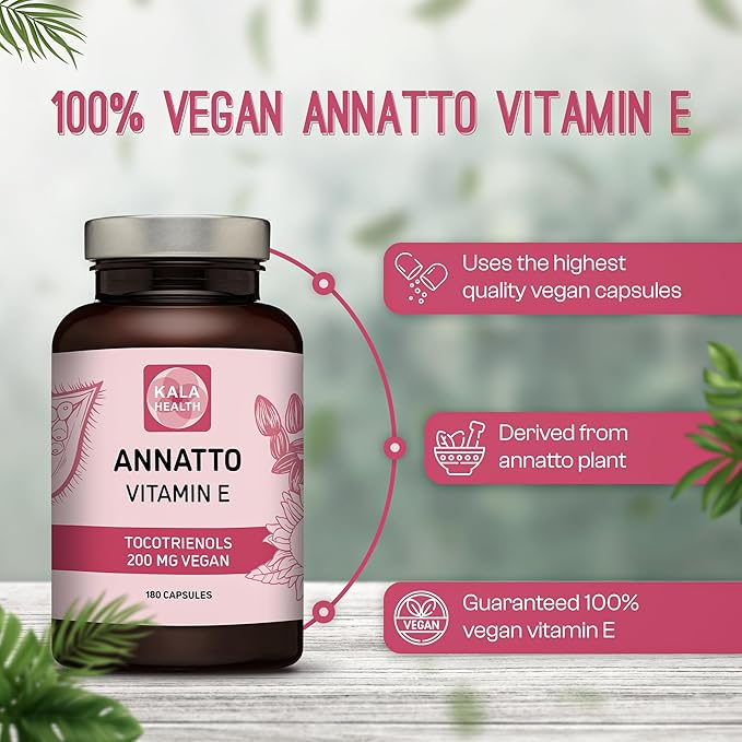 Kala Health Annatto Tocotrienols Vegan Vitamin 200mg - (180)