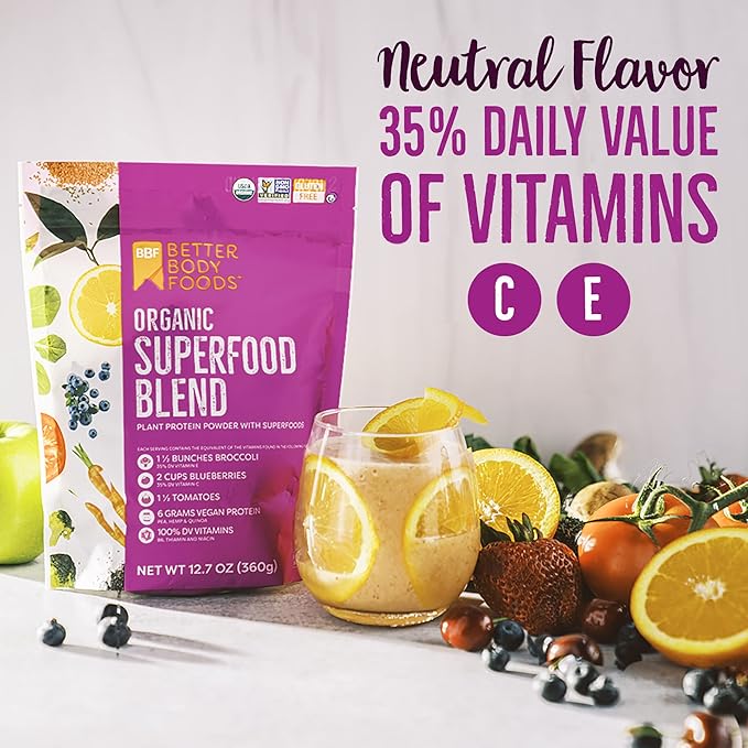 BetterBody Foods Organic Superfood Powder B12 (12.7 (12.7 oz.)