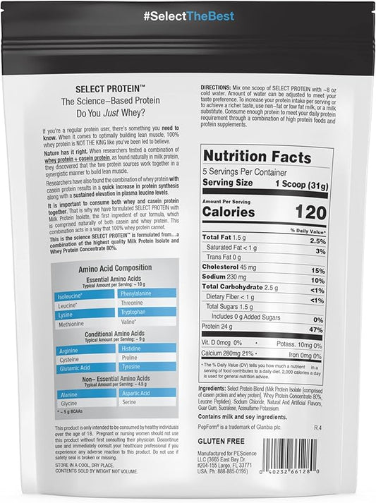PEScience Select Low Carb Protein Powder, 5 Serving,