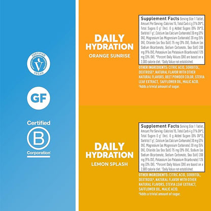 Nuun Hydration Daily, Wellness Electrolyte Tablets, Mixed Citrus, No Sugar, 5 Essential Electrolytes for Hydration, Vegan, Gluten Free, 4 Pack (40 Servings)