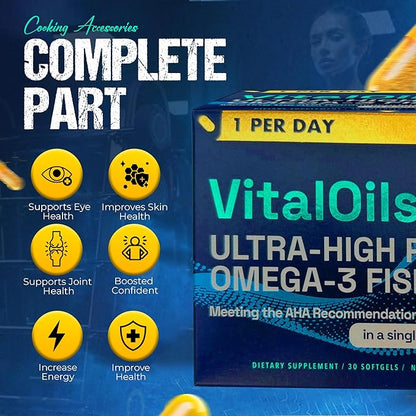 Omega 3 Fish Oil 3, Natural (1 Month