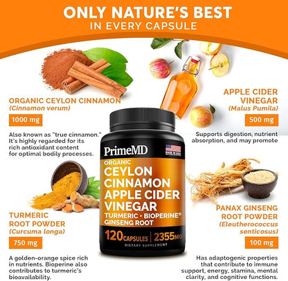5-in-1 Ceylon Cinnamon Capsules 2355mg